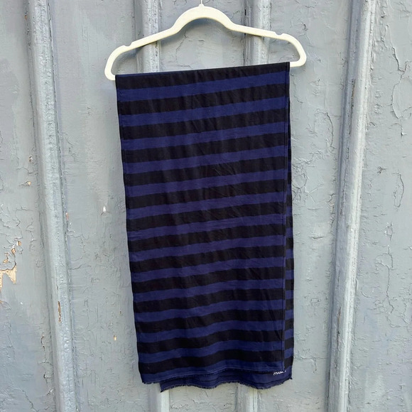 Kate Austin Cotton Striped Scarf, size 60” x 15” - Picture 2 of 8
